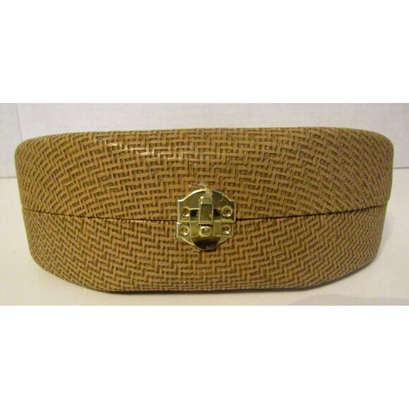 Maui Jim Brown Sunglasses Case Upcycled Purse Evening Bag Top Handle Clutch - Picture 3 of 6